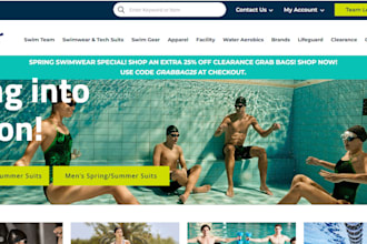design sleek swimsuit store swimwear dropshipping store swimming clothing store