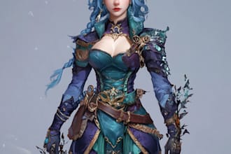 draw dnd party art, fantasy characters illustration