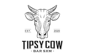 design a modern creative bar or nightclub logo that turns heads
