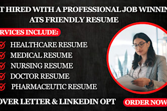 write medical resume nursing doctor pharmaceutic healthcare resume cover letter