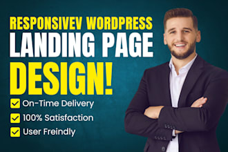 design or redesign wordpress website or landing page using elementor