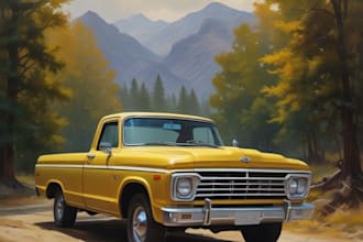 paint a real oil painting on canvas