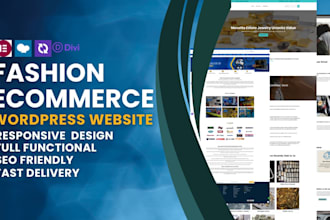 build fashion ecommerce website with woocommerce and wordpress