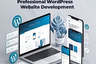 build a responsive business website using wordpress or webflow