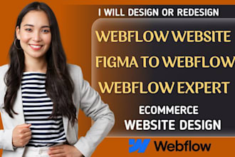 develop or design webflow website, figma to webflow, webflow expert