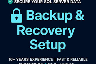 setup secure sql server backup and recovery