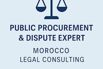 assist you with public procurement and related disputes in morocco