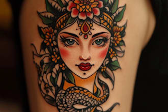 do traditional old school tattoo design