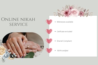 perform online islamic nikah with official documentation
