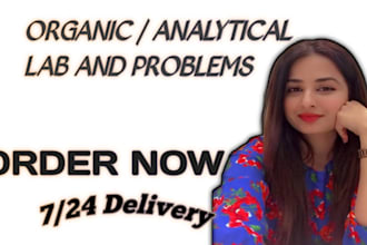 be an expert tutor of organic inorganic and analytical chemistry lab