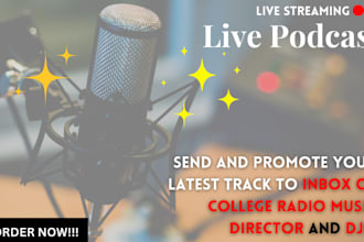 get your latest music into college radio music directors and event djs