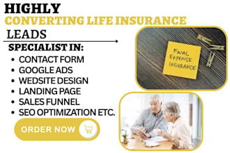 generate insurance leads life insurance website iul insurance lead final expense