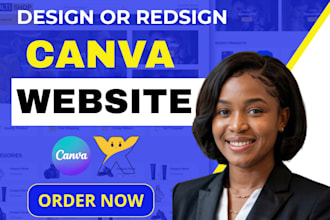 build canva  website, redesign canva portfolio website, migrate canva to wix