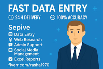 do fast and accurate data entry, typing, copy paste in excel or word