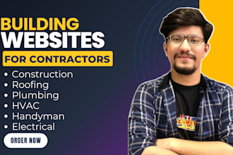design plumber, electrician, hvac, flooring and construction business websites