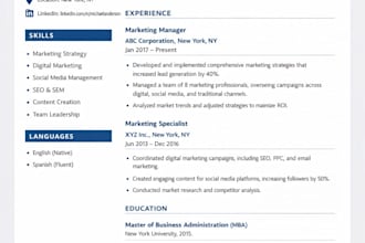 offer resume writing, content creation, tech writing