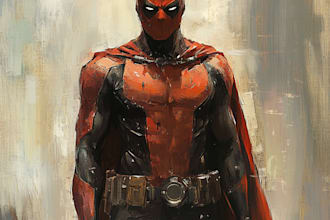 create top quality super hero character