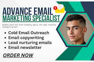send cold email outreach lead nurturing emails and email newsletter campaign