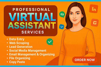 be your virtual assistant for social media, lead generation and web research