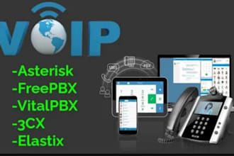develop asterisk, voip, sip trunk, fusionpbx, twilio do 3cx, freepbx