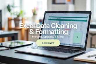 clean, format, merge, split data, and convert PDF to excel