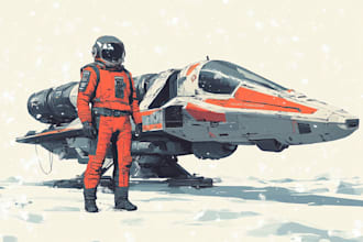 do a sci fi illustration for you