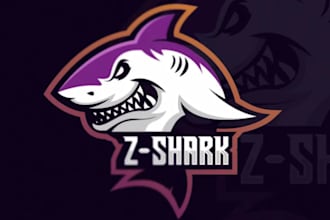 design a creative and unique shark logo for your brand