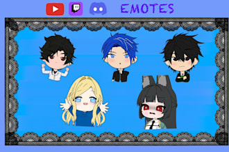 create chibi emotes for twitch discord and youtube