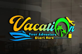 design a creative and unique beach logo for your brand