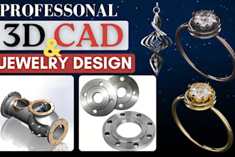 3d cad jewelry design 3d cad modeling realistic product rendering in solidworks