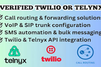 setup sip trunk, 3cx, spoof API, auto dialer, did, twilio IVR, voip telnyx didww