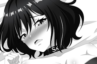 draw oc, fanart, anime girl for your dakimakura or itasha, nsfw or sfw