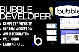 develop bubble io website, figma to bubble, bubble app, bubble saas, bubble mvp