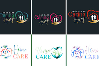 design home care logo, healthcare, home care website medical flyer bronchure