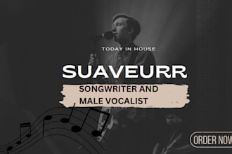 be your country male vocalist in blues, rock, soul, pop, edm song writer