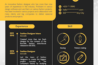 design, edit and redesign your resume,CV cover letter and portfolio