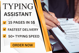do fast typing, ms word, retype scanned documents and projects