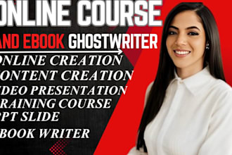 create ebook, online course content, teachable course creation workbook design