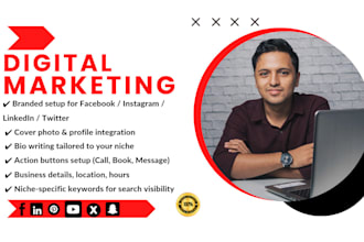 professionally set up and optimize your social media business page