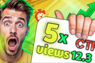 create attractive clickbait  youtube thumbnail