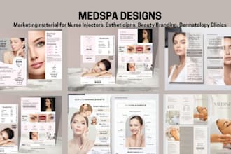 design your med spa aesthetic clinic marketing material