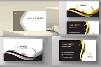 do modern logo design visiting card and social media manager