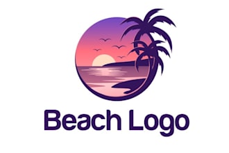 design a gorgeous beach logo with unlimited revision