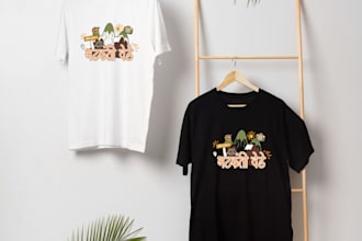 create attractive tshirt design to make you stand out loud