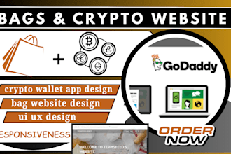 design wallet crypto app exchange website smart bag contract ui ux design