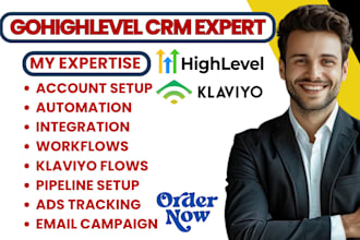 setup gohighlevel calender ads tracking integration klaviyo flows ghl campaign