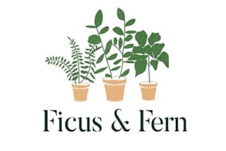 design natural indoor plant e commerce logo