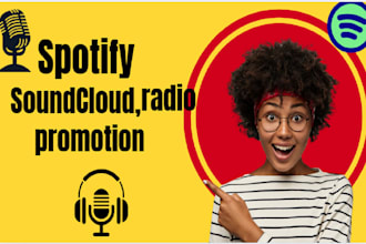 promote your music organically on spotify, soundcloud, radio, and playlis