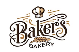 do sweet bakery logo or any graphic design for your brand