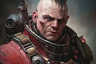 make a fantasy or warhammer 40k character
